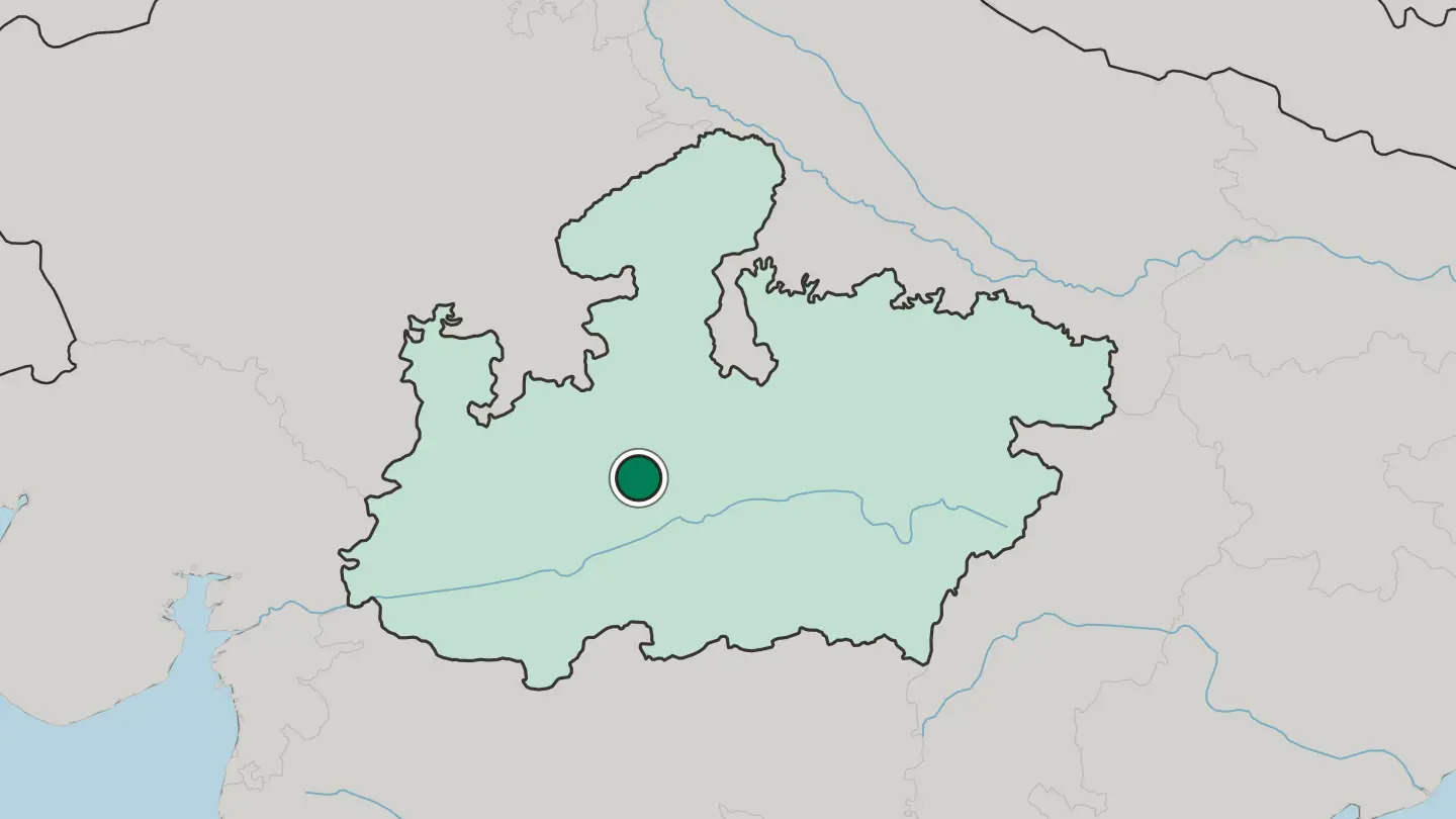 Map of Bhopal in India