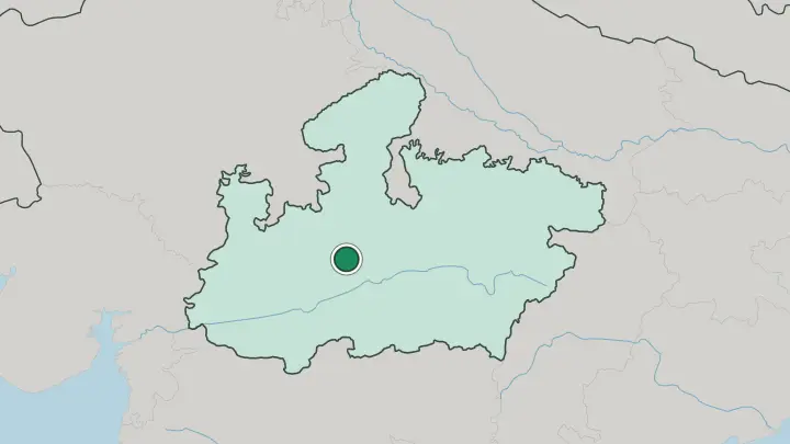 Map of Bhopal in India