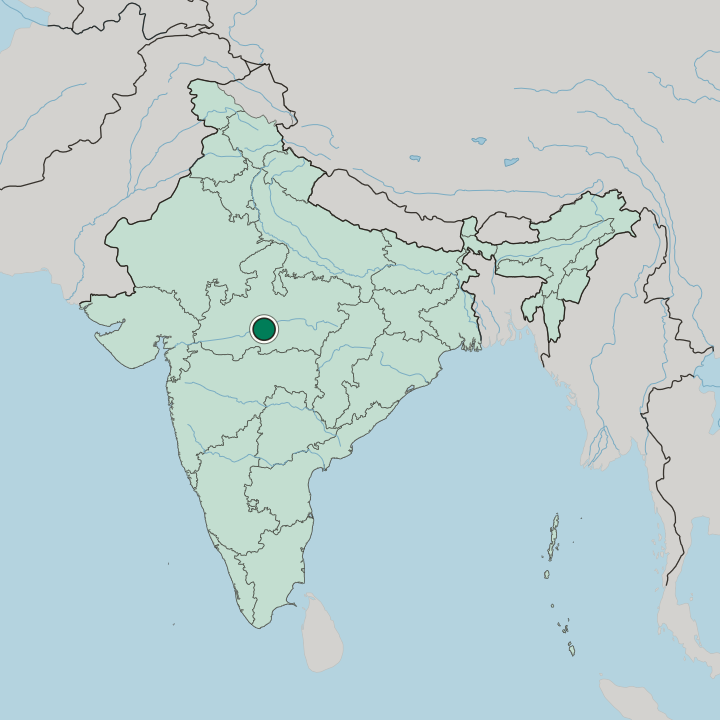 Map showing Itārsi — In India