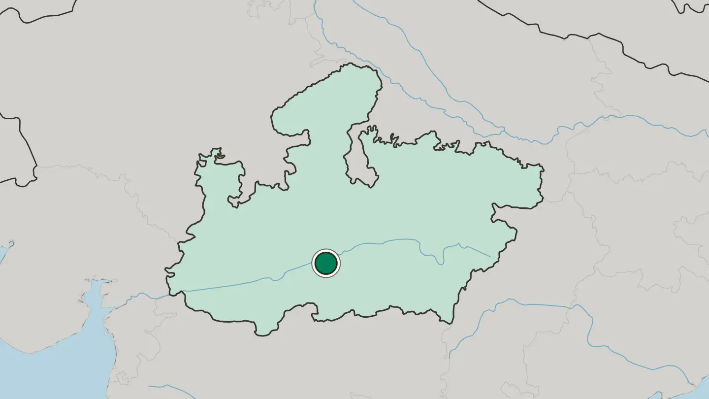 Map of Itārsi in India