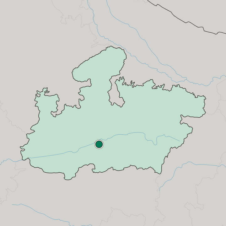 Map showing Itārsi — In Madhya Pradesh