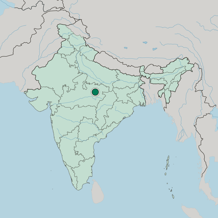 Map showing Murwāra — In India