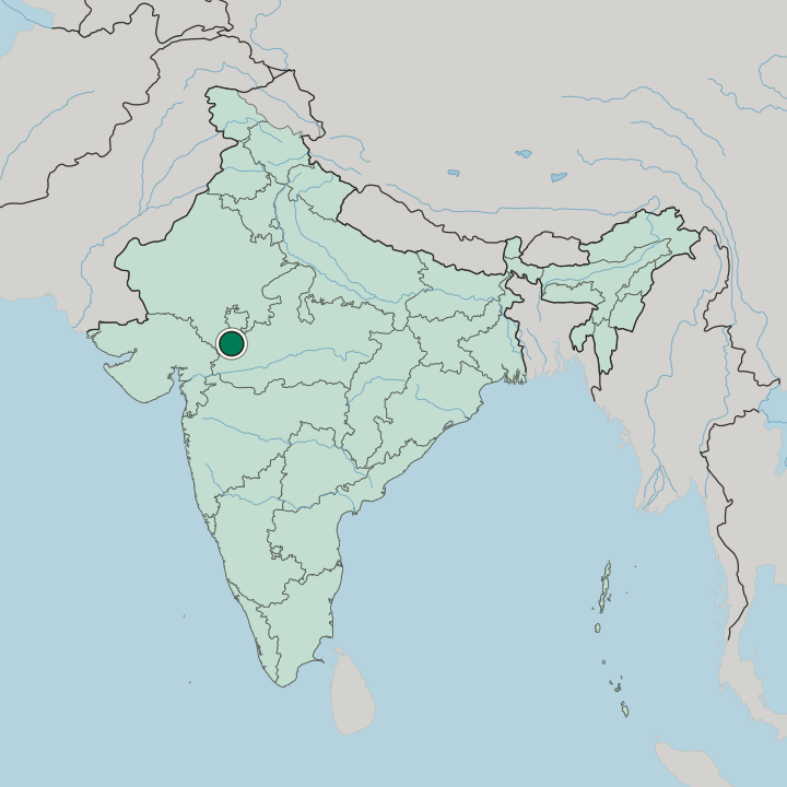 Map showing Ratlām — In India