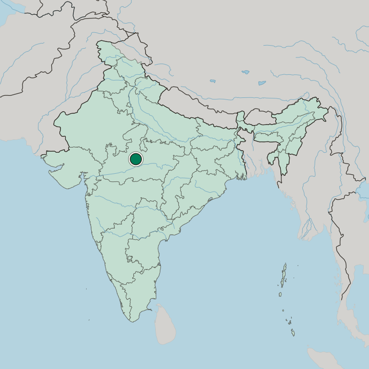 Map showing Vidisha — In India