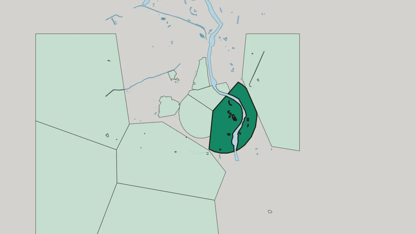 Map of Central Delhi district in Delhi