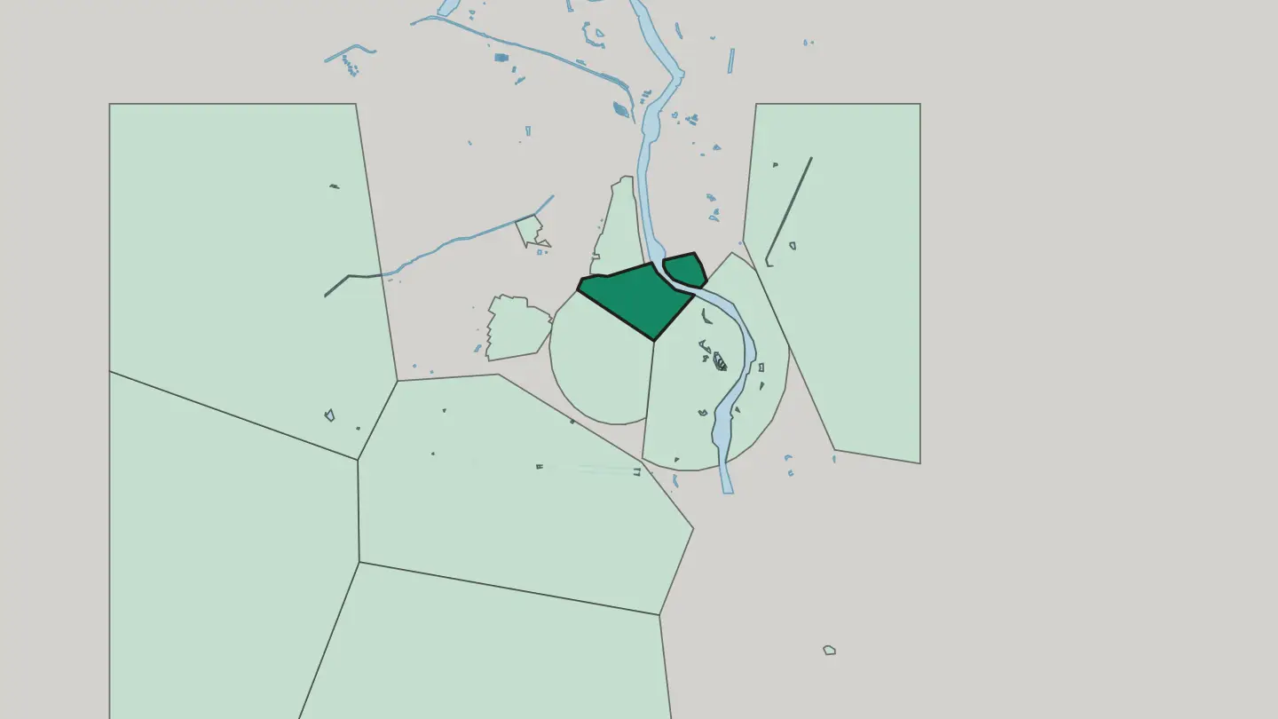 Map of Old Delhi in Delhi