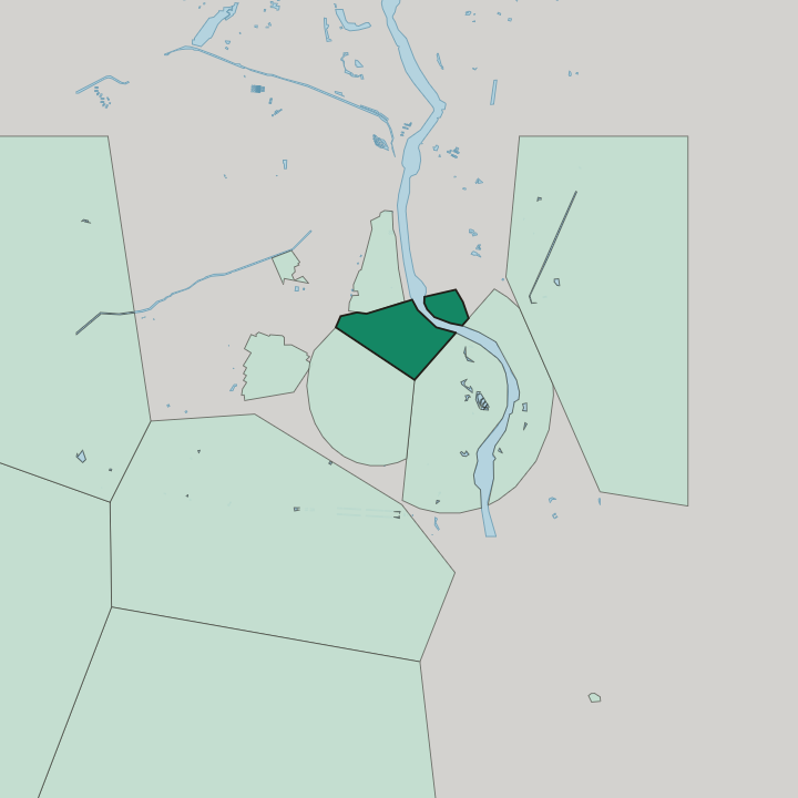 Map showing Old Delhi — In Delhi