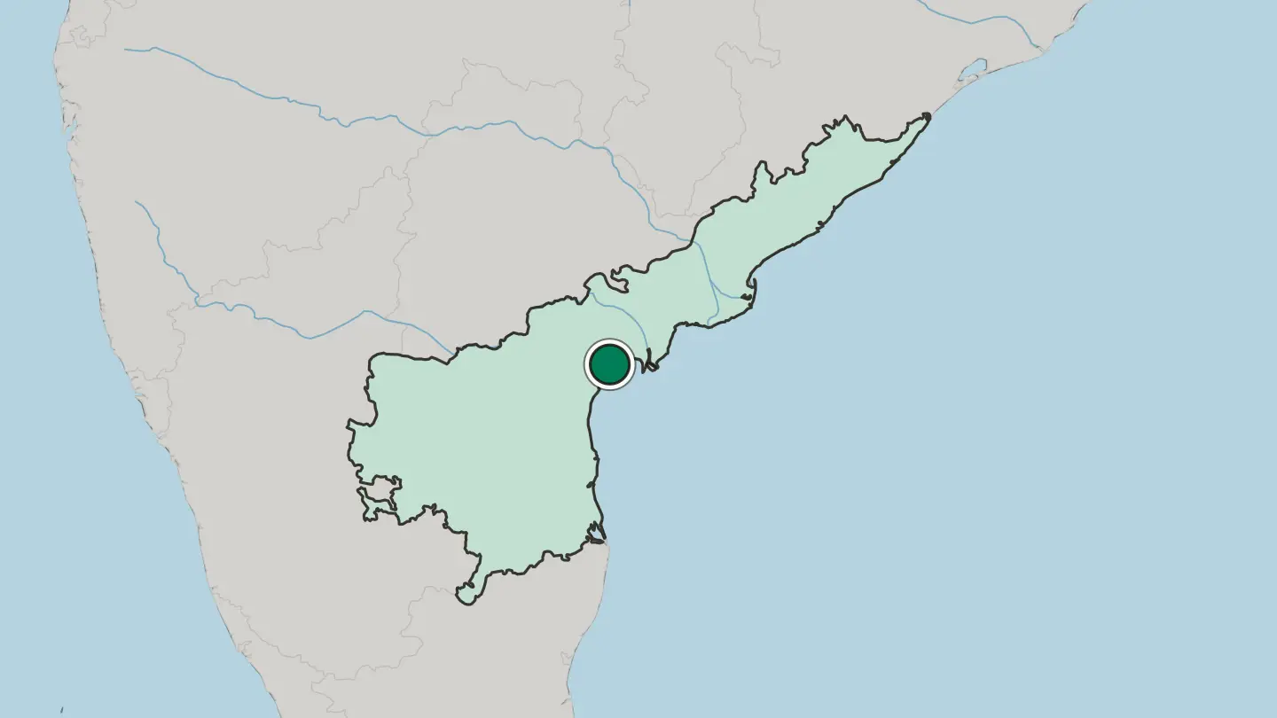 Map of Chīrāla in India
