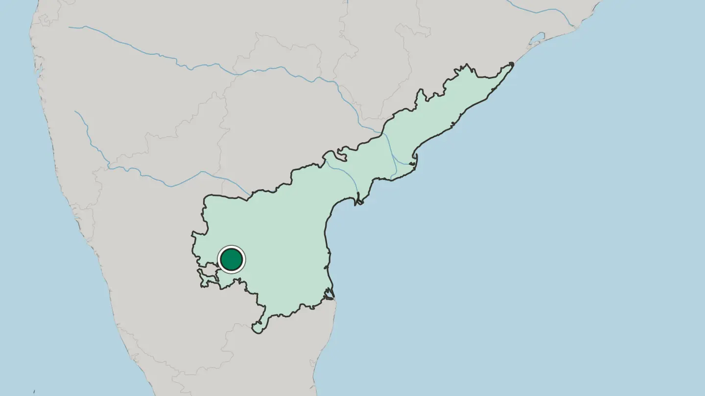 Map of Dharmavaram in India