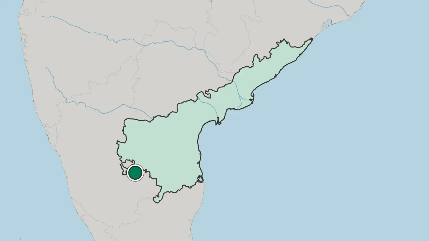 Map of Hindupur in India