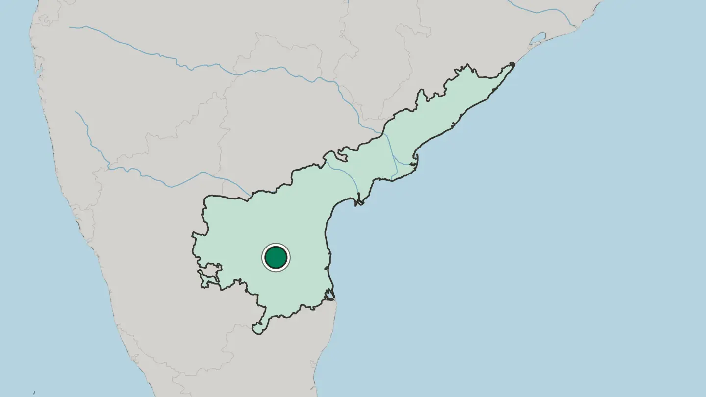 Map of Kadapa in India