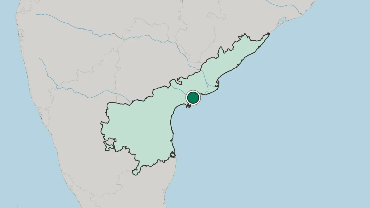 Map of Machilīpatnam in India
