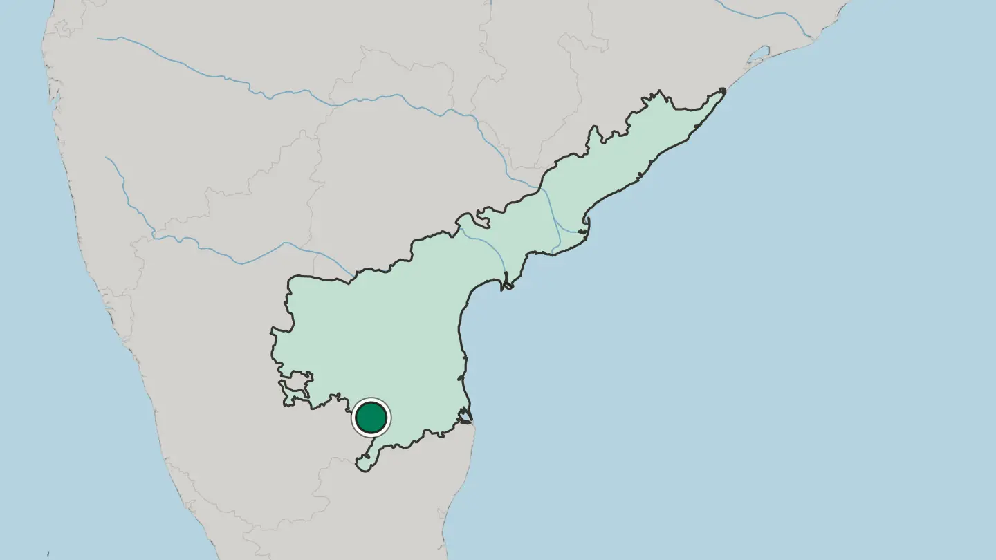 Map of Madanapalle in India