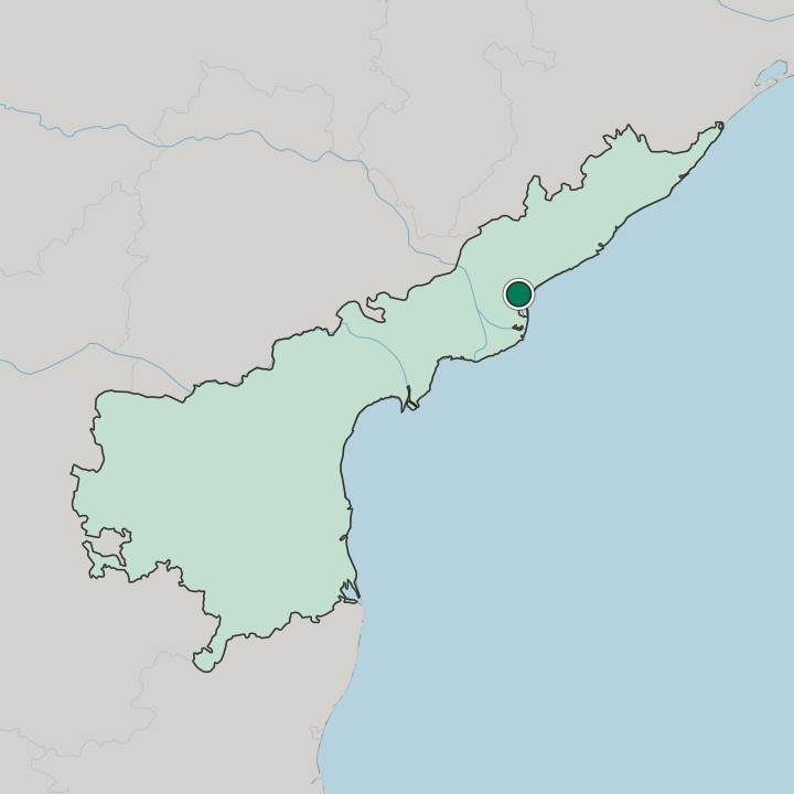 Map showing Pithāpuram — In State of Andhra Pradesh