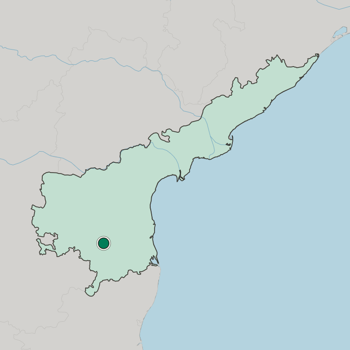 Map showing Rayachoti — In State of Andhra Pradesh