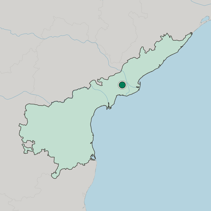 Map showing Tadepalligudem — In State of Andhra Pradesh