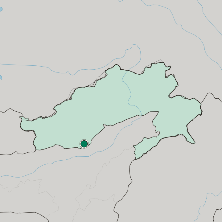 Map showing Itanagar — In State of Arunāchal Pradesh