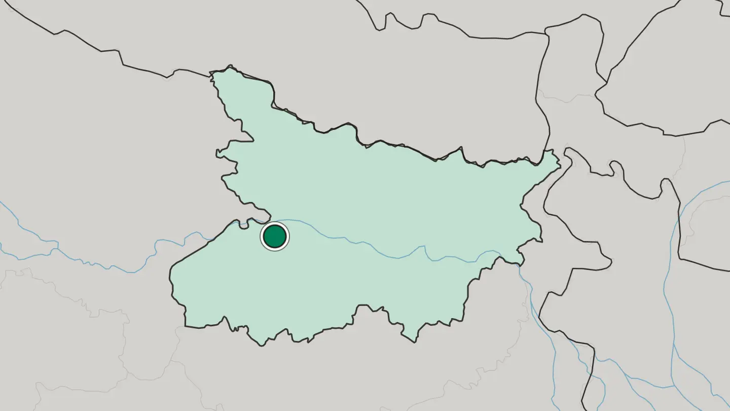 Map of Arrah in India