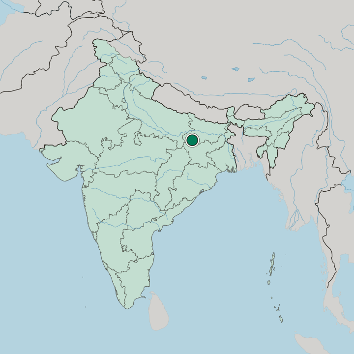 Map showing Aurangābād — In India