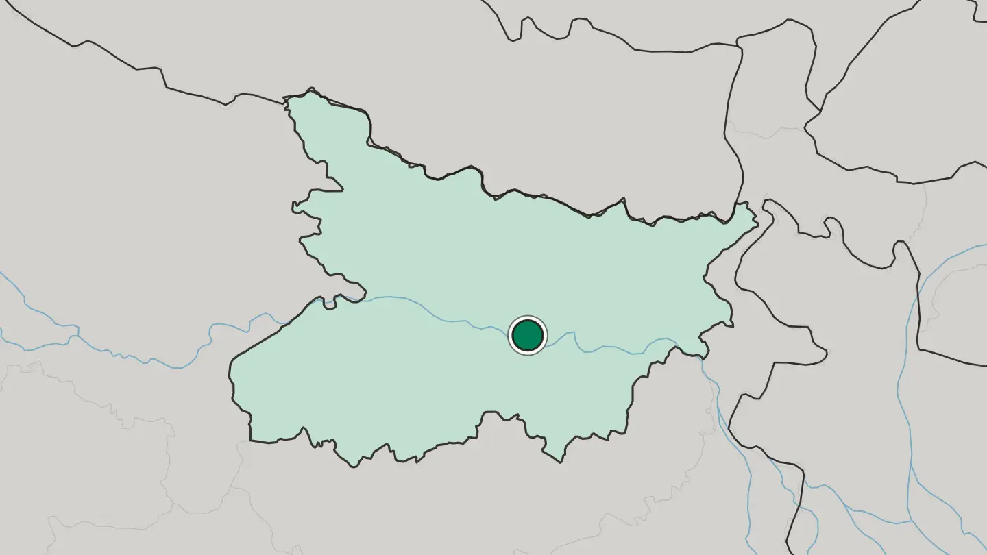 Map of Begusarai in India