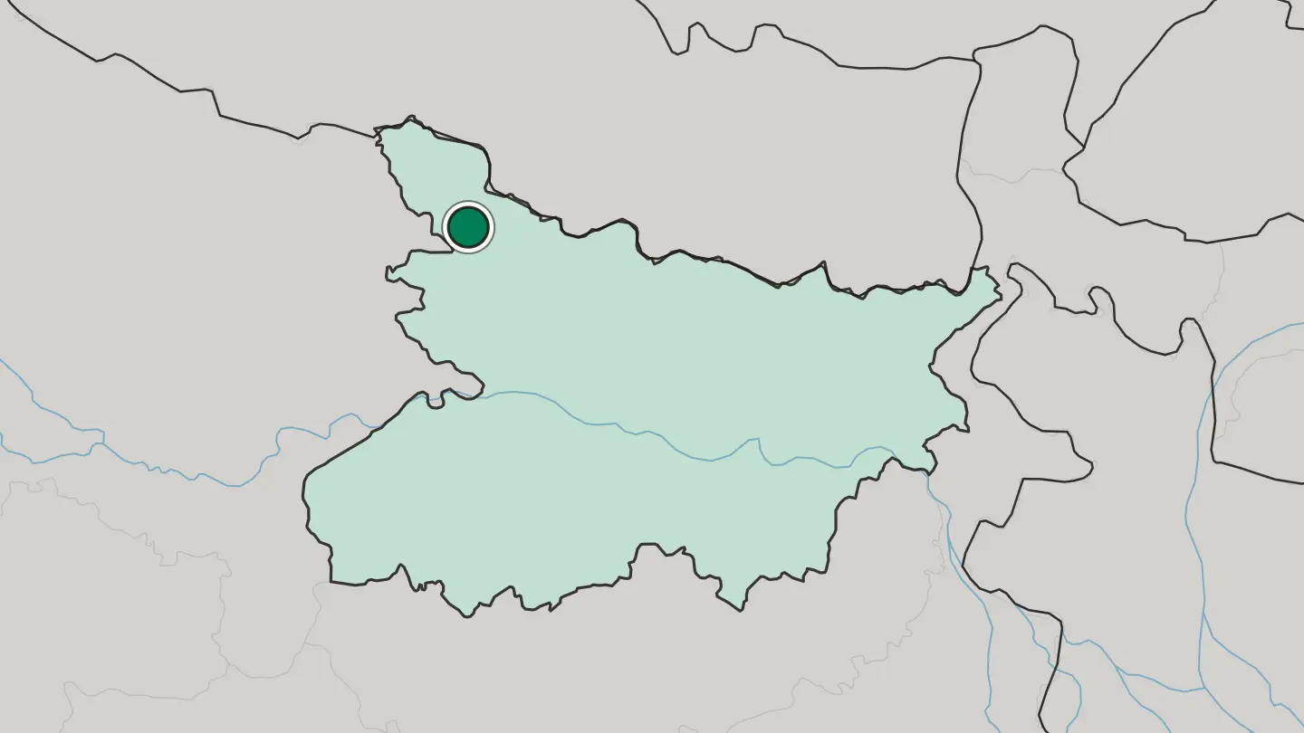 Map of Bettiah in India