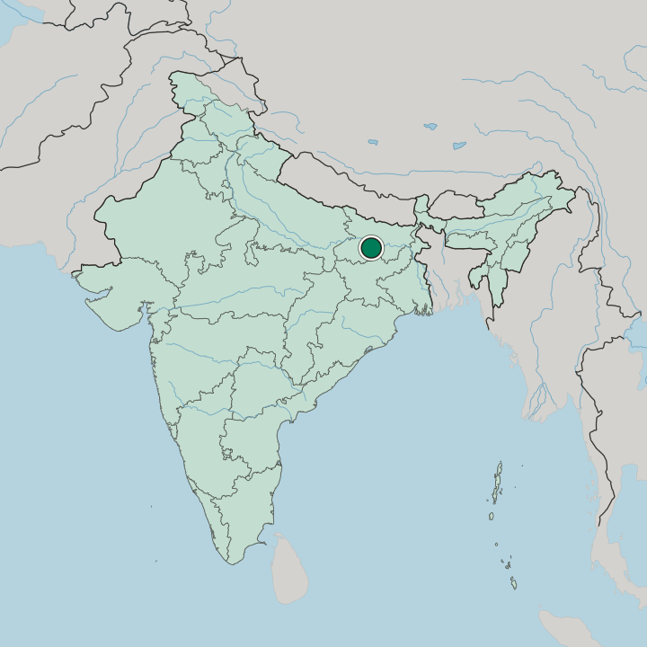 Map showing Bihār Sharīf — In India