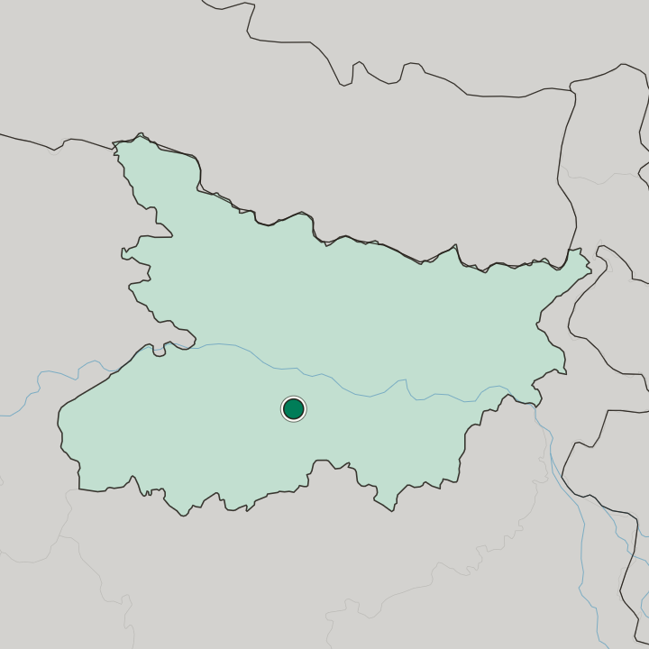 Map showing Bihār Sharīf — In State of Bihar