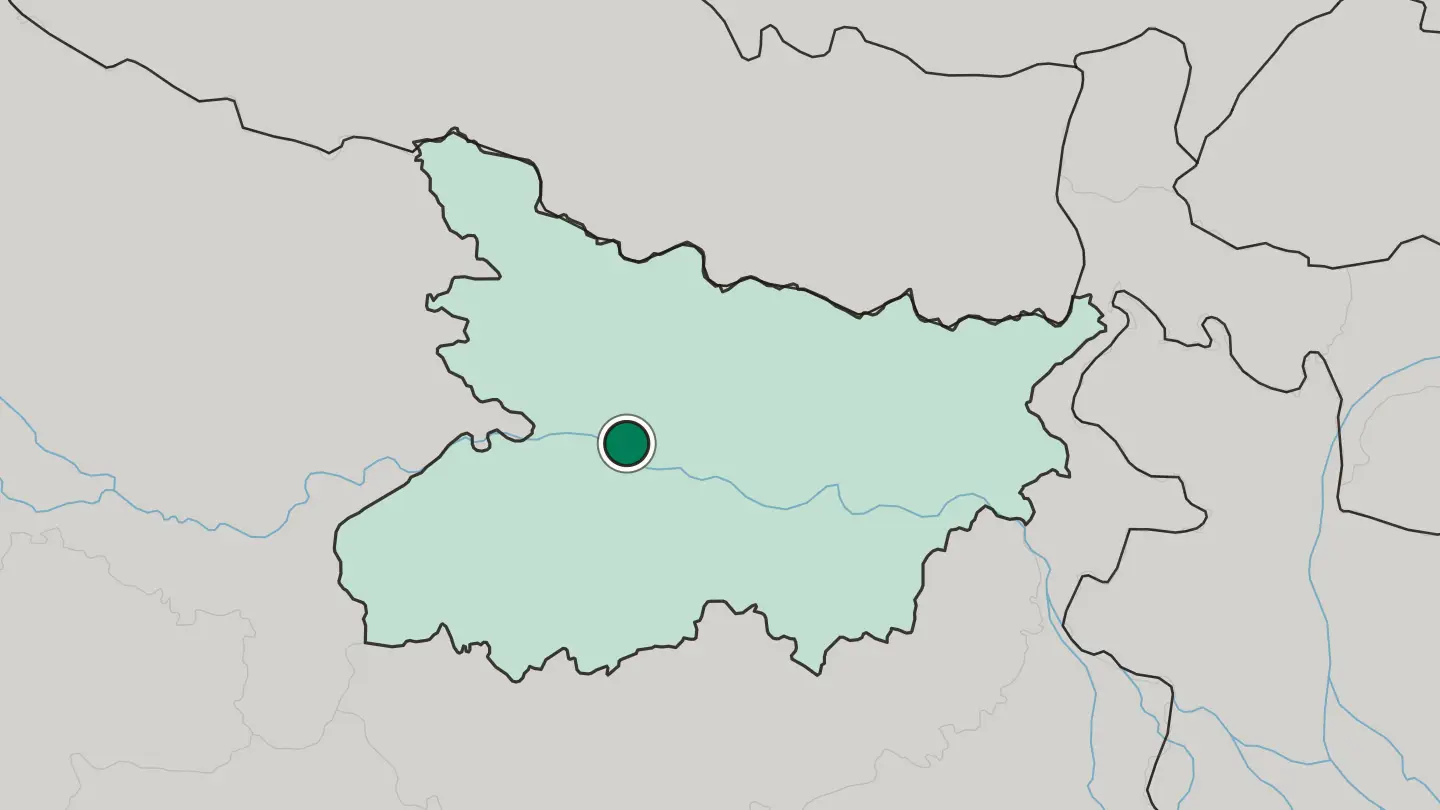 Map of Hājīpur in India