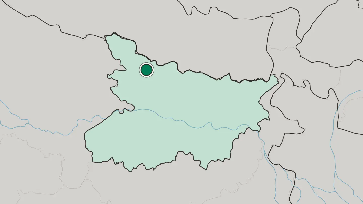 Map of Mothīhāri in India