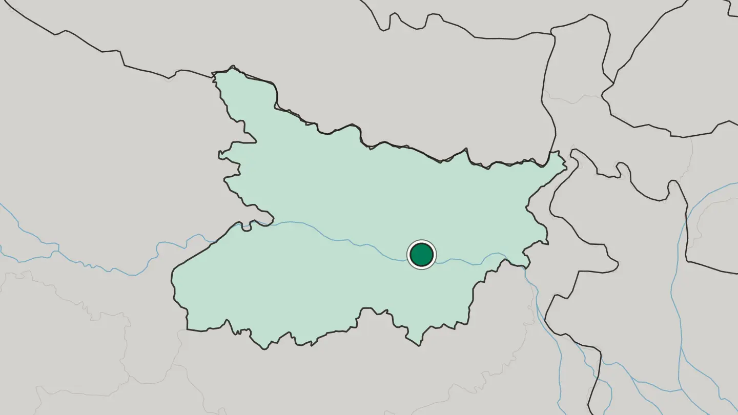 Map of Munger in India