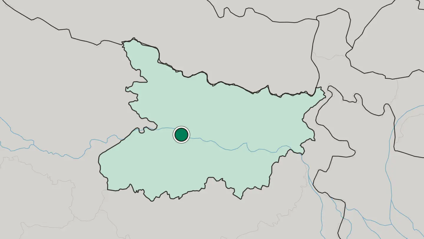Map of Patna in India