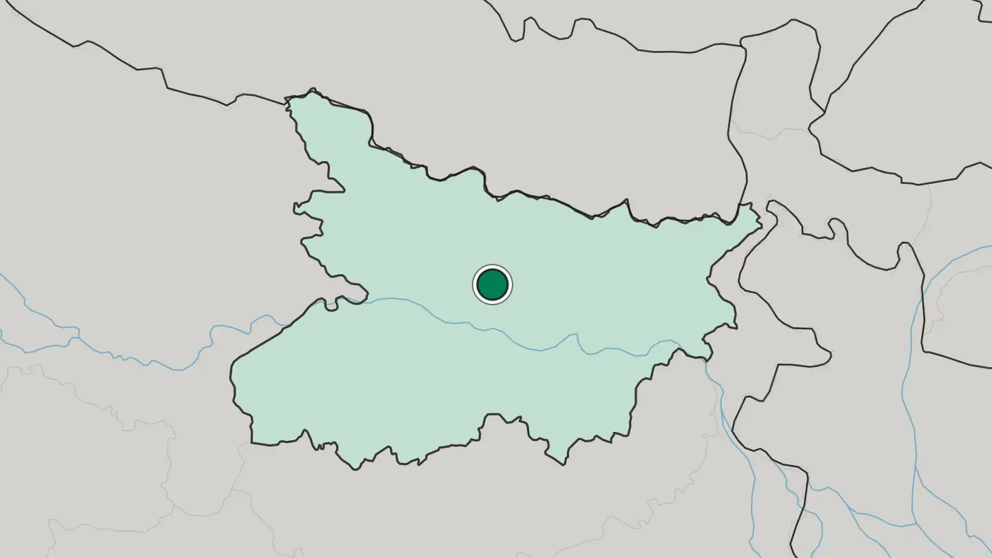 Map of Samāstipur in India