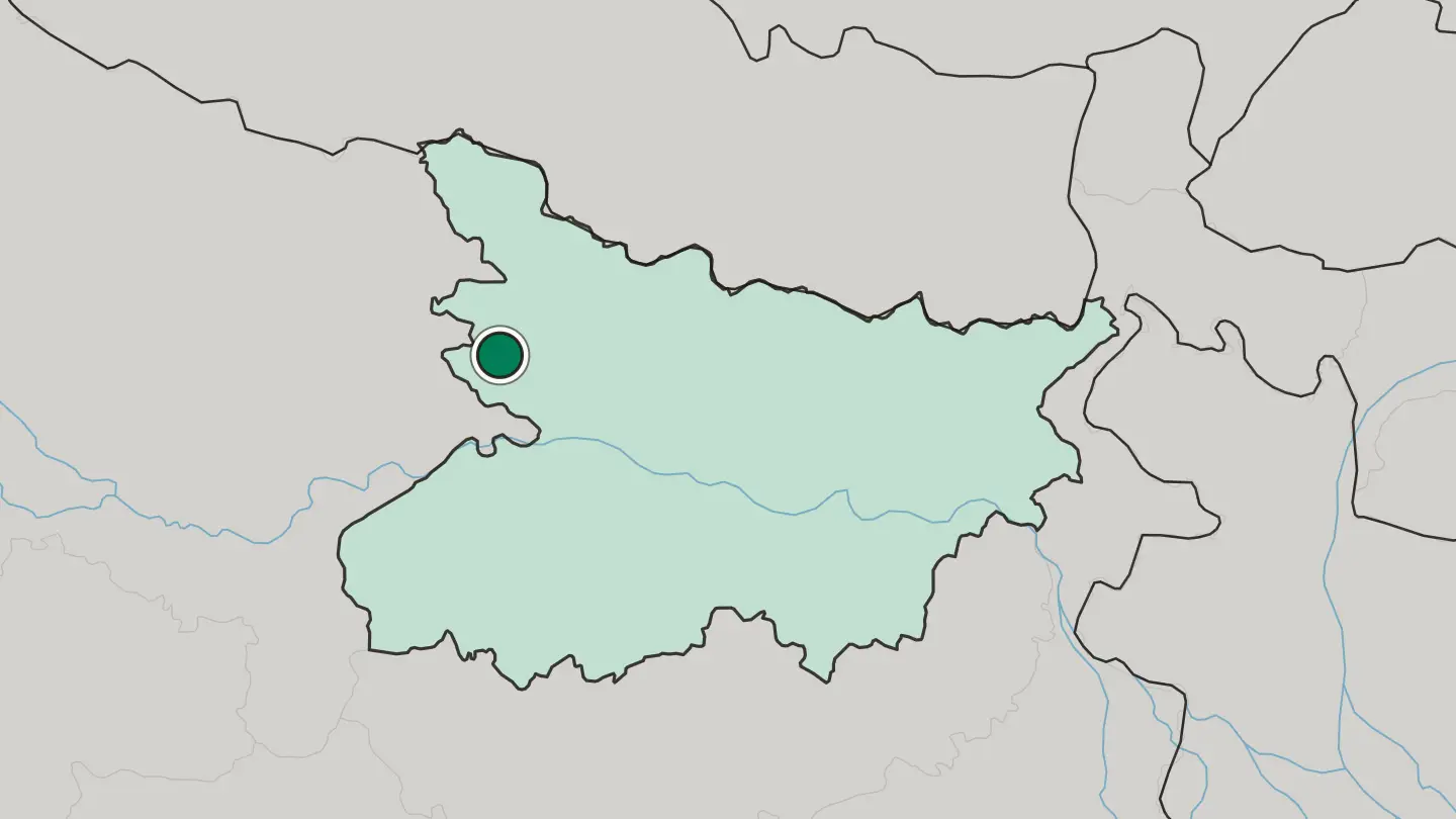 Map of Siwān in India