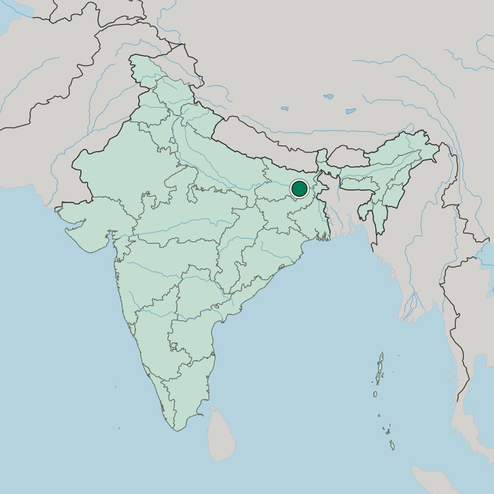 Map showing Sultānganj — In India
