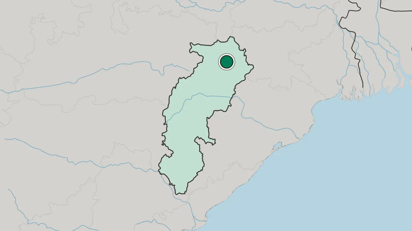 Map of Ambikāpur in India