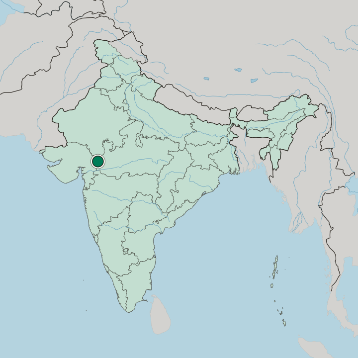 Map showing Dohad — In India