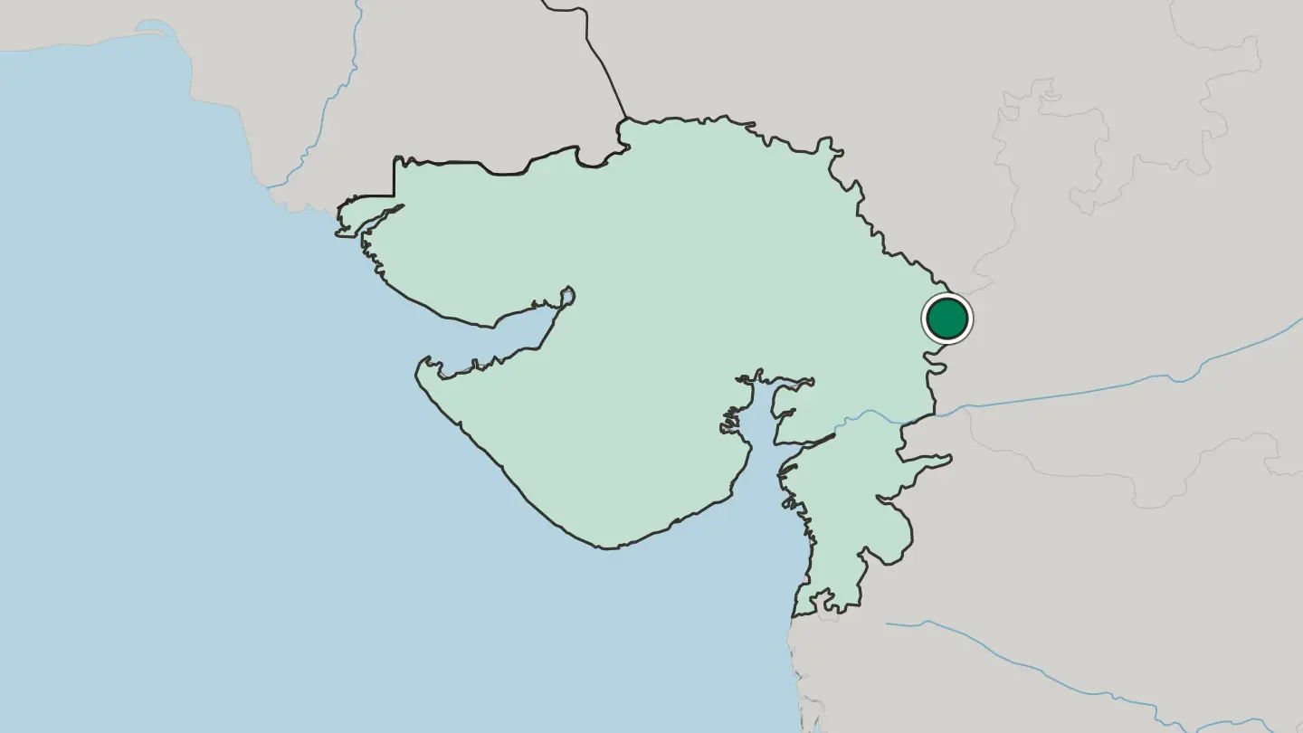Map of Dohad in India