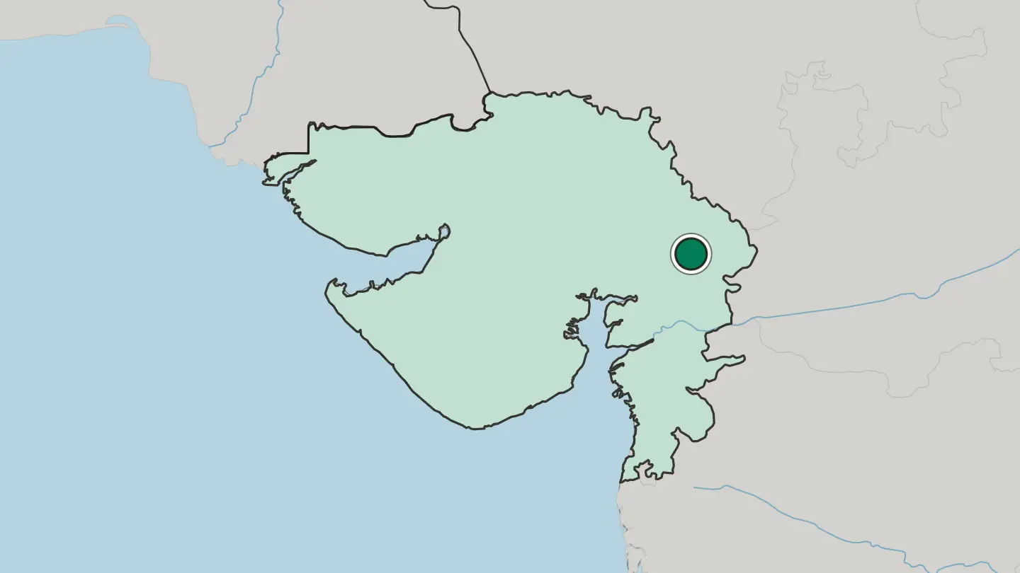 Map of Godhra in India
