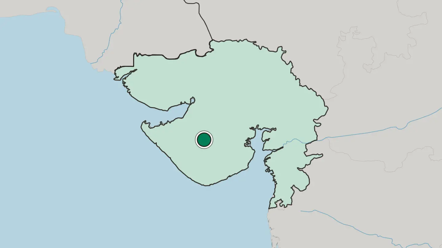 Map of Gondal in India