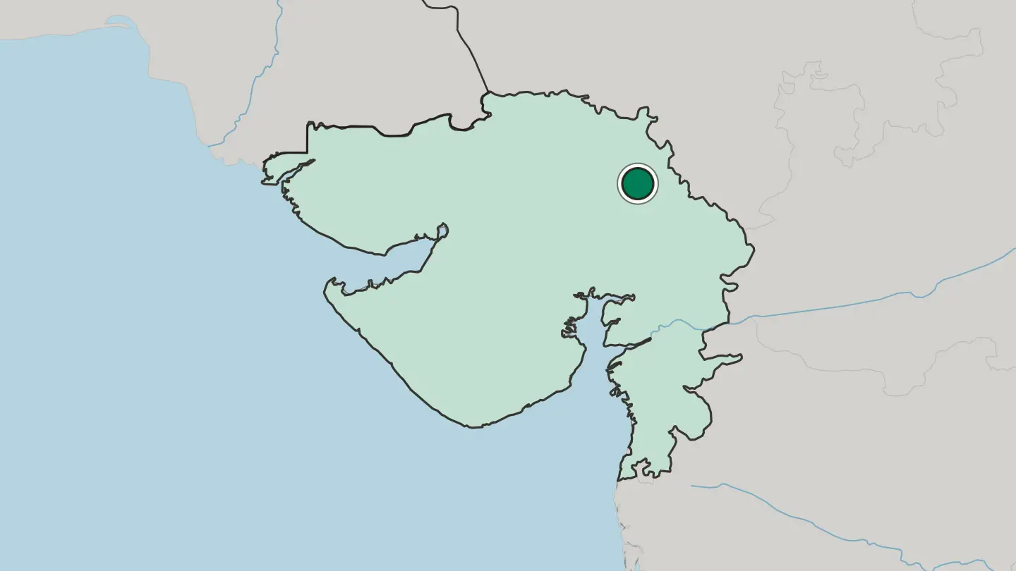 Map of Himatnagar in India