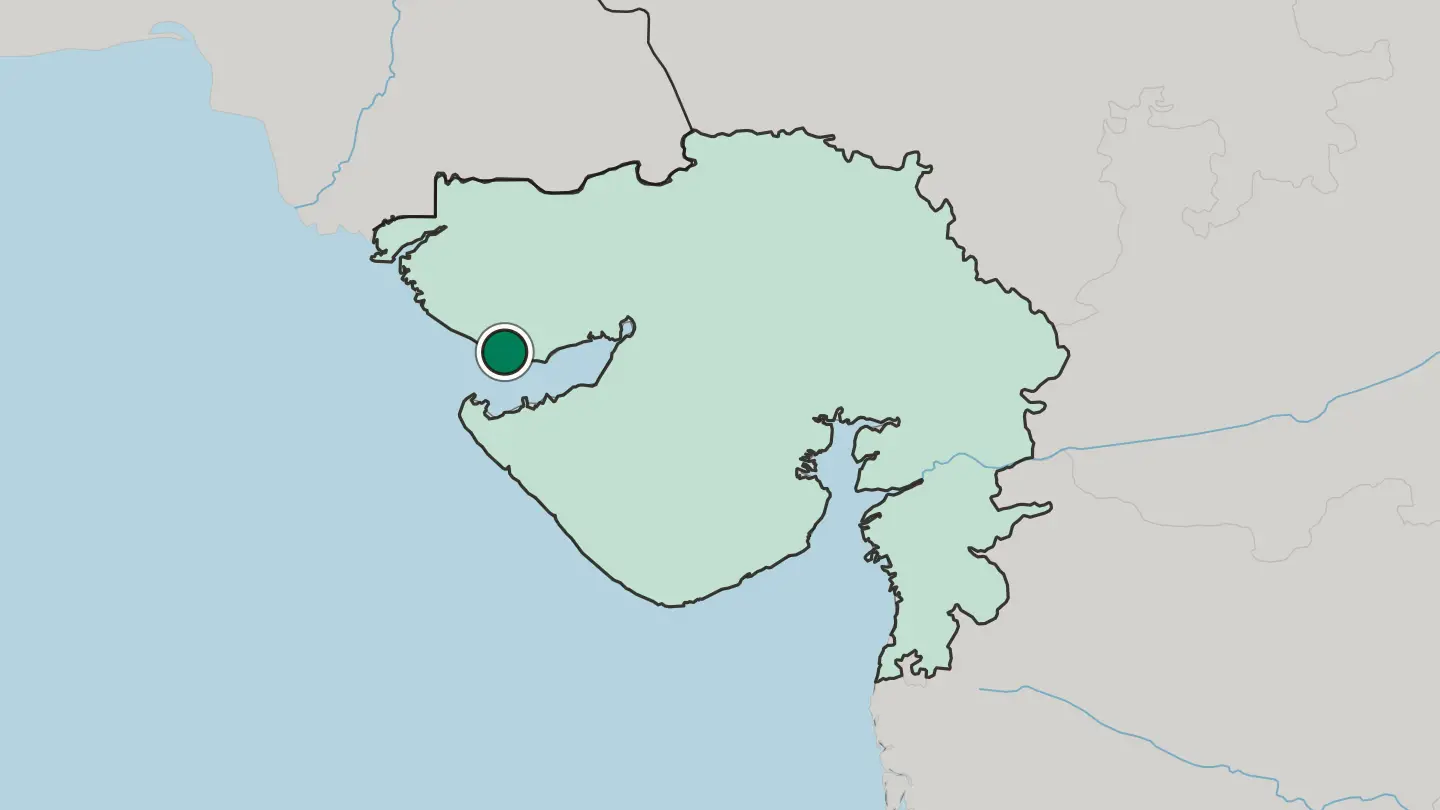 Map of Māndvi in India