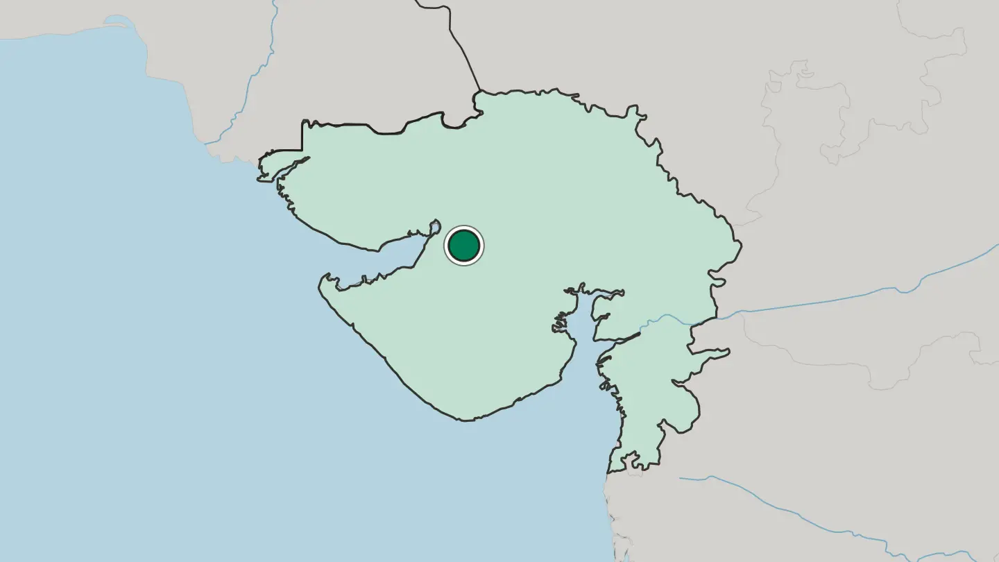 Map of Morvi in India