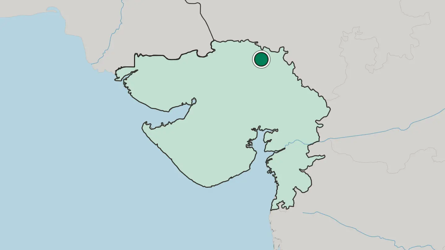 Map of Pālanpur in India
