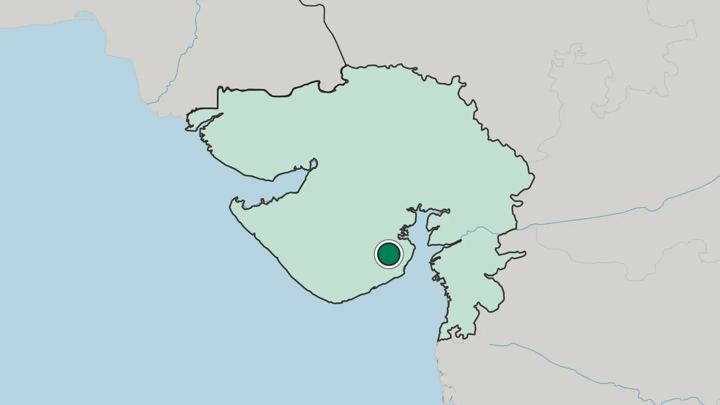 Map of Pālitāna in India