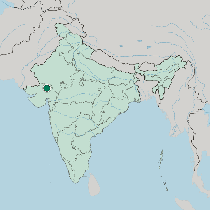 Map showing Siddhapur — In India