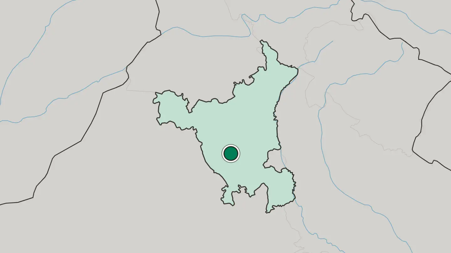 Map of Bhiwāni in India