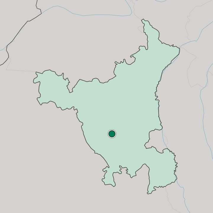 Map showing Bhiwāni — In State of Haryāna