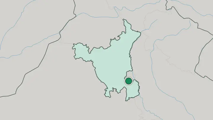 Map of Gurugram in India