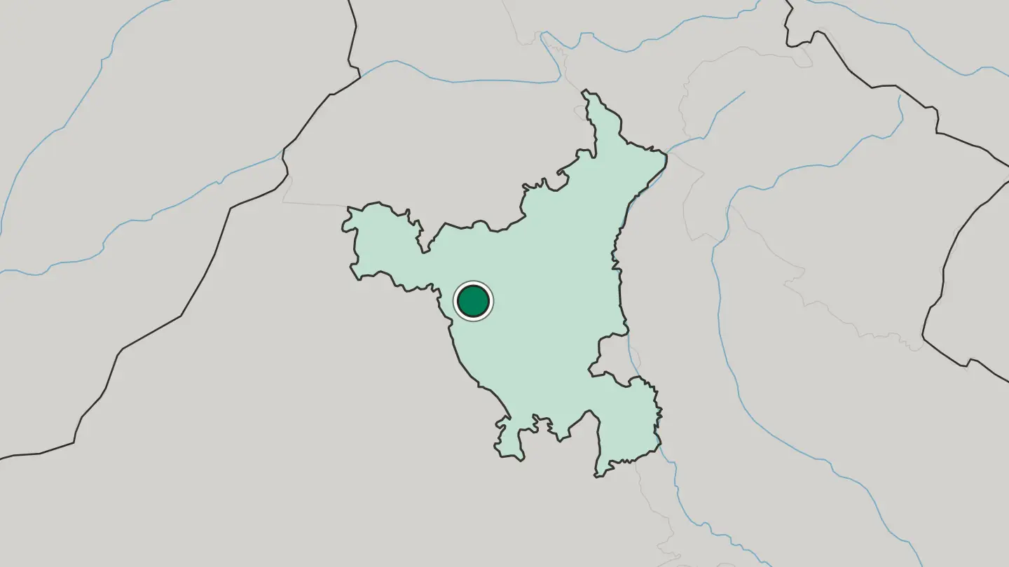 Map of Hisar in India