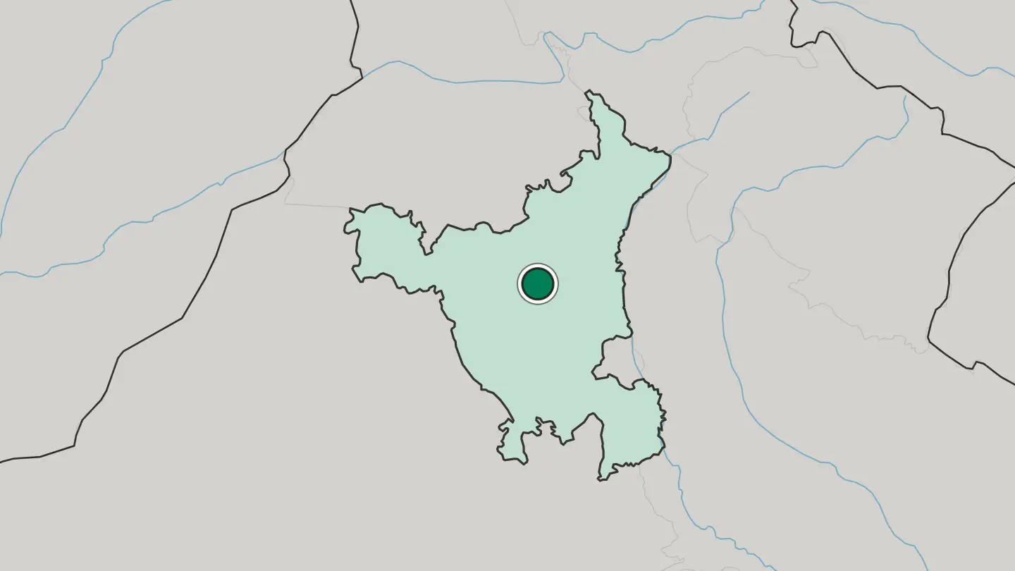 Map of Jīnd in India